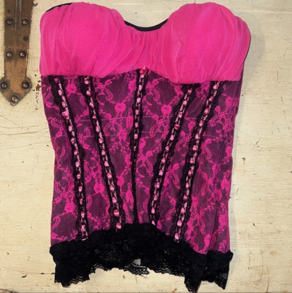 Just Sexy Lingerie Vintage Pink Corset